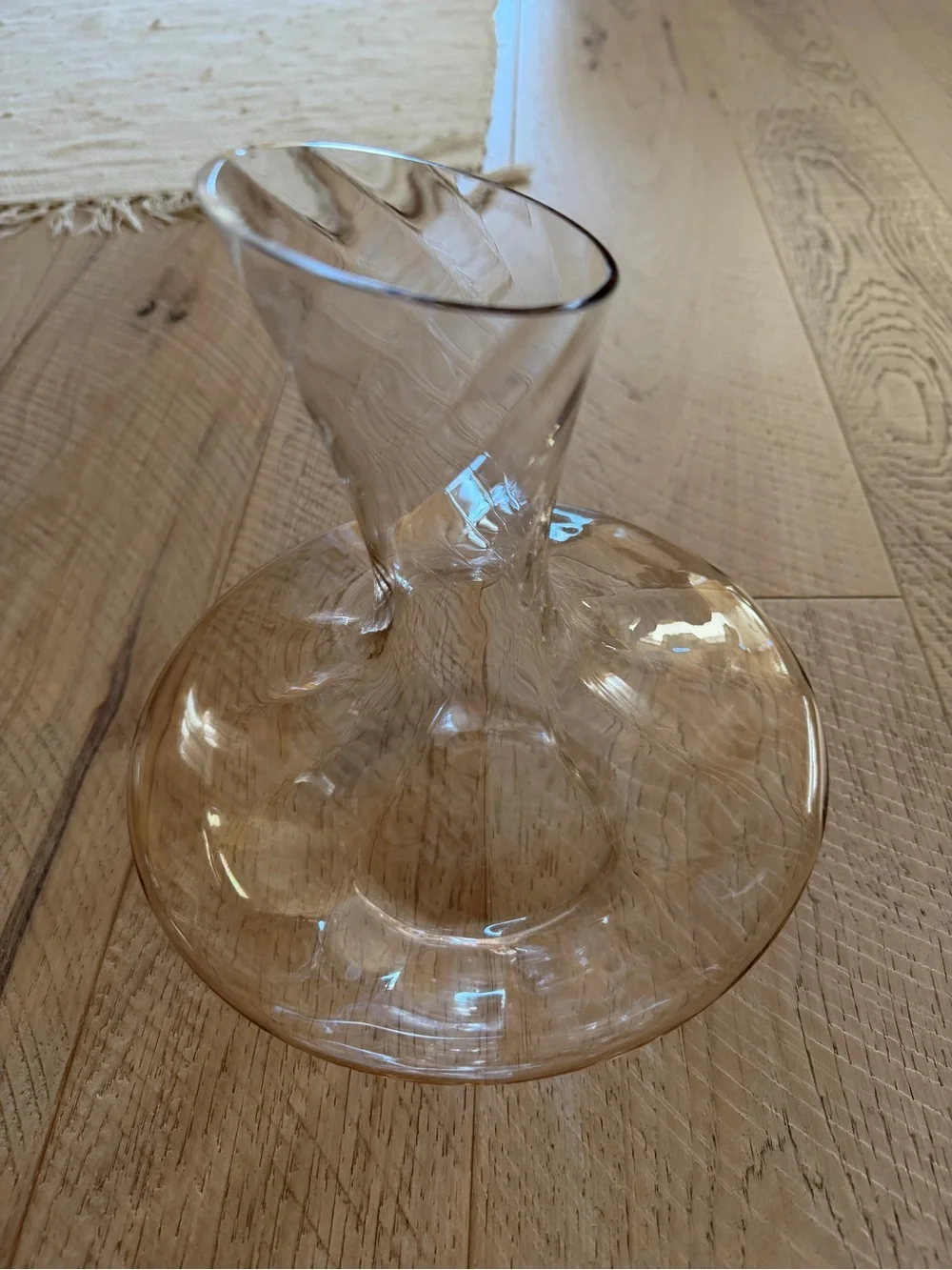 Smoked Glass Wine Decanter - Elegant Home Accent
